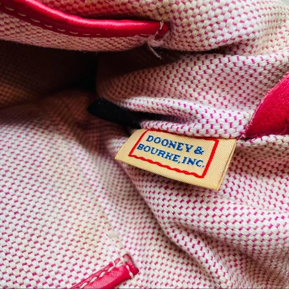 Dooney & Bourke Dillan double pocket satchel in dark pink - Picture 14 of 16